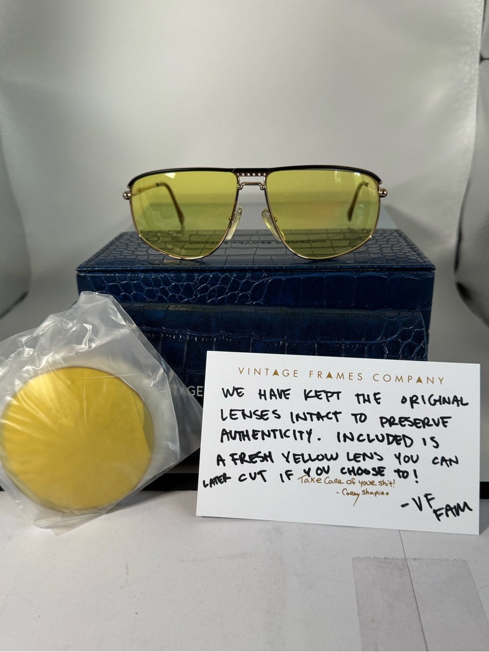Yellow Lens Men's Sunglasses - Vintage Style